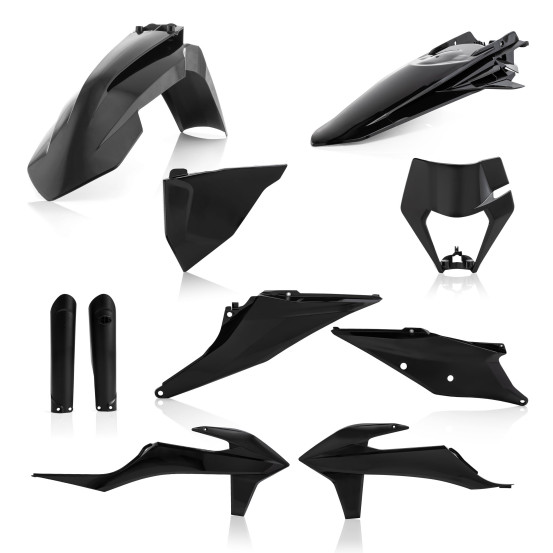Kit plastiques complet - Noir - ACERBIS KTM 150/250/300 EXC 2020 250/350/450/500 EXCF 2020