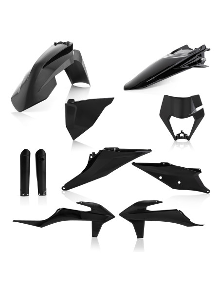 Kit plastiques complet - Noir - ACERBIS KTM 150/250/300 EXC 2020 250/350/450/500 EXCF 2020