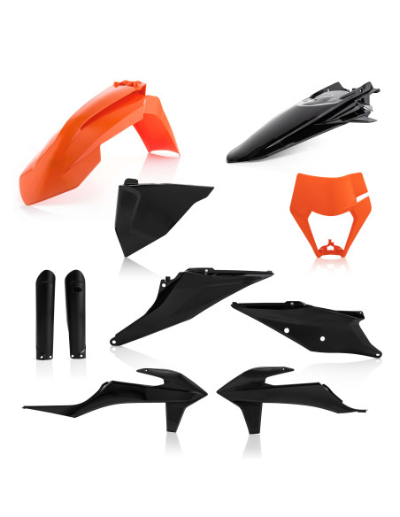 Kit plastiques complet - Noir - ACERBIS KTM 150/250/300 EXC 2020 250/350/450/500 EXCF 2020