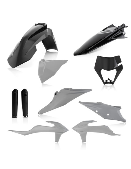 Kit plastiques complet - Noir - ACERBIS KTM 150/250/300 EXC 2020 250/350/450/500 EXCF 2020