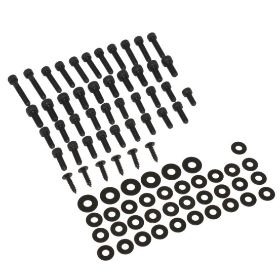 Vis de kit carénages/capotage Replay Acier pour Peugeot 50 TKR/Trekker/Speedfight/Squab Noir