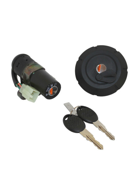 Contacteur à clé MBK 50 X-Limit / Yamaha 50 DTR (avec bouchon d'essence)