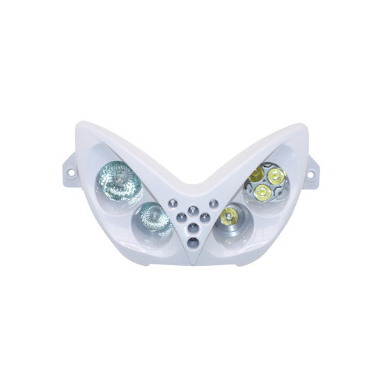 Optique de phare MBK 50 Nitro/Yamaha 50 Aerox Blanc