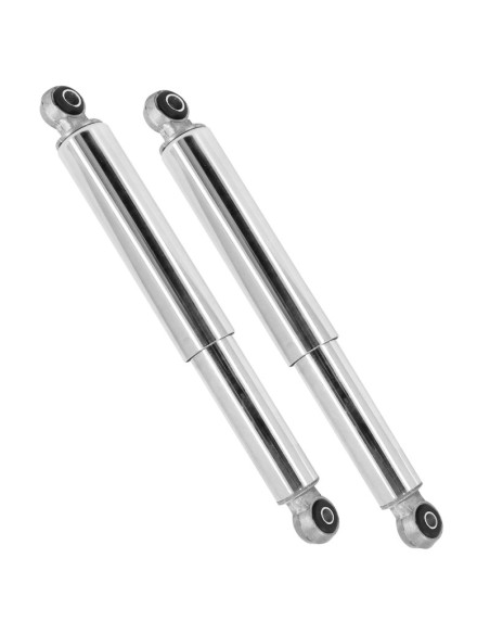 Amortisseur adaptable cyclomoteur Peugeot 103 MVL Chromé (entraxe 285 mm)