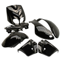 Kit carénages scooter Peugeot 50 TKR/Trekker après 2007 Noir brillant