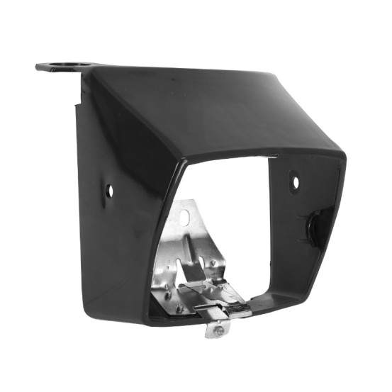 Capot de phare Peugeot 103 MVL / Vogue Noir (avec patte, ressort et trou compteur)