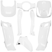 Kit carénages scooter Sym 50 / 125 Fiddle 2T / 4T Blanc verni