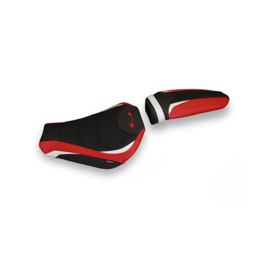 Housse de selle modèle Ultragrip rouge et blanche TAPPEZZERIA - Avec logo brodé - MV AGUSTA F3 2012-22