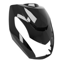 Carénage tablier avant supérieur scooter Peugeot Kisbee 2T / 4T 2010-2020 Noir brillant (V2)