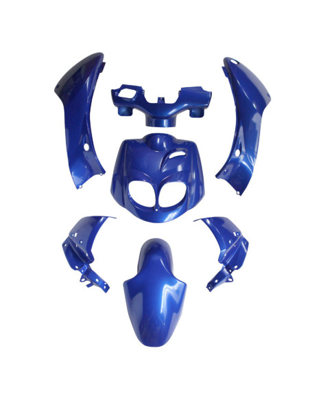 Kit carénages scooter Peugeot 50 TKR/Trekker après 2007 Bleu métal
