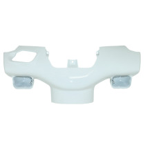 Carénage couvre guidon scooter Peugeot 50 TKR/Trekker après 2007/TKR Blanc brillant