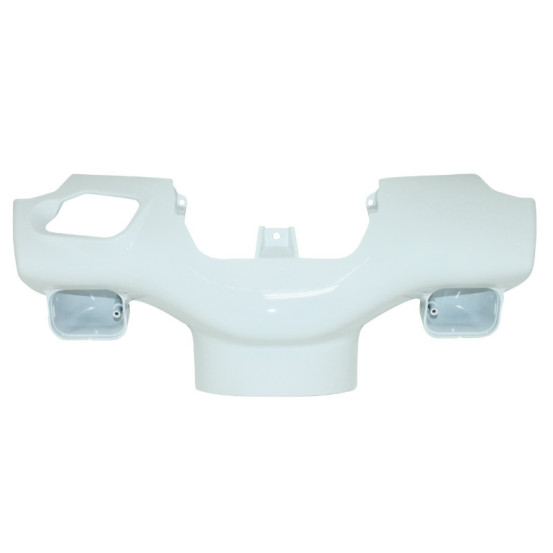 Carénage couvre guidon scooter Peugeot 50 TKR/Trekker après 2007/TKR Blanc brillant