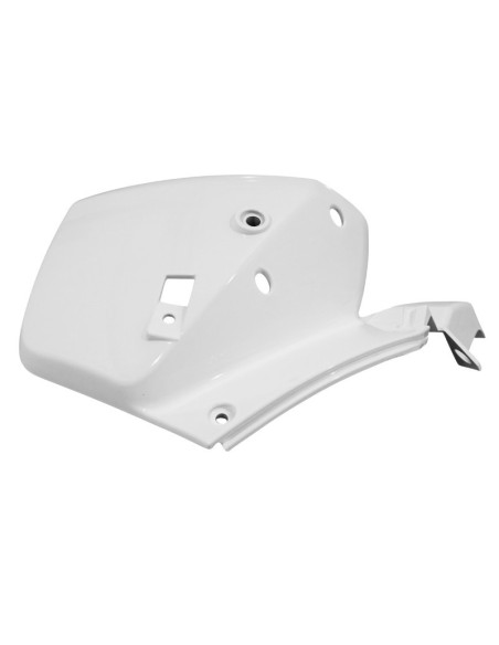Carénage moteur scooter Peugeot 50 TKR/Trekker après 2007 Blanc brillant Gauche