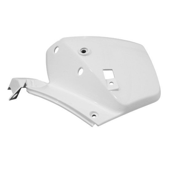 Carénage moteur scooter Peugeot 50 TKR/Trekker après 2007 Blanc brillant Droit