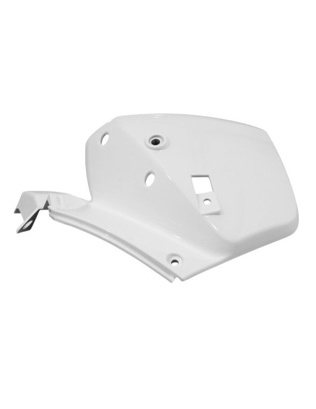 Carénage moteur scooter Peugeot 50 TKR/Trekker après 2007 Blanc brillant Droit