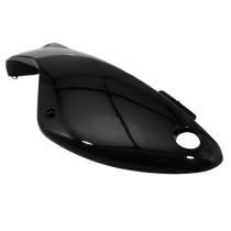 Carénage coque arrière scooter Peugeot 50 TKR/Trekker après 2007 Noir brillant Gauche