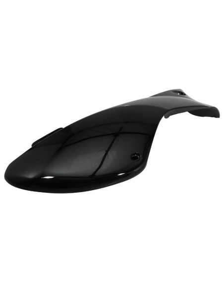 Carénage coque arrière scooter Peugeot 50 TKR/Trekker après 2007 Noir brillant Droit