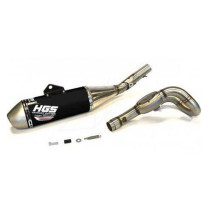 Ligne complète inox alu Noir HGS KTM 350 SX F 2023 - 2024 HUSQVARNA 350 FC 2023 - 2024