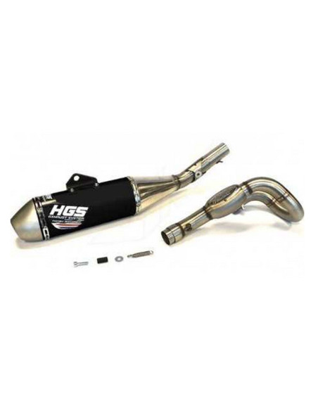 Ligne complète inox alu Noir HGS YAMAHA 250 YZ F 2014 - 2018