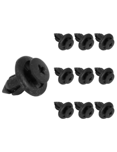 Set de clips plastique de carosserie/carénages diam. 6mm