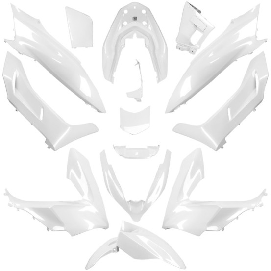Kit carénages maxiscooter Honda 125 PCX 2018-2020 Blanc perle