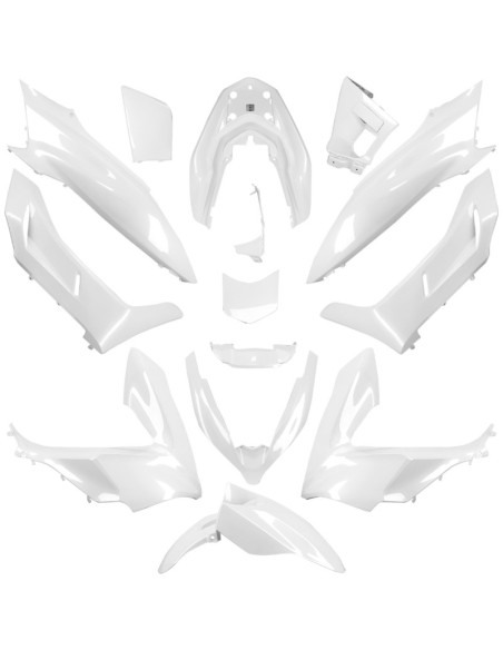 Kit carénages maxiscooter Honda 125 PCX 2018-2020 Blanc perle