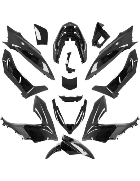 Kit carénages maxiscooter Honda 125 PCX 2018-2020 Noir perle