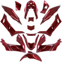 Kit carénages maxiscooter Honda 125 PCX 2021-2023 Rouge Candy
