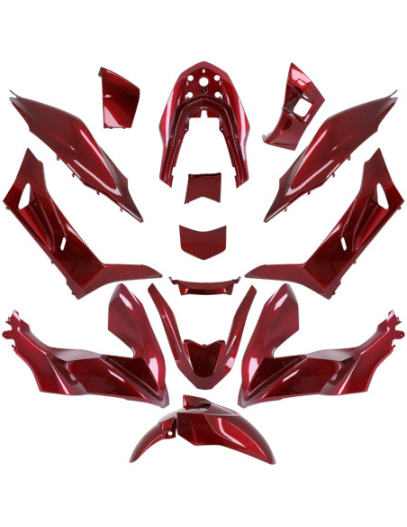 Kit carénages maxiscooter Honda 125 PCX 2021-2023 Rouge Candy