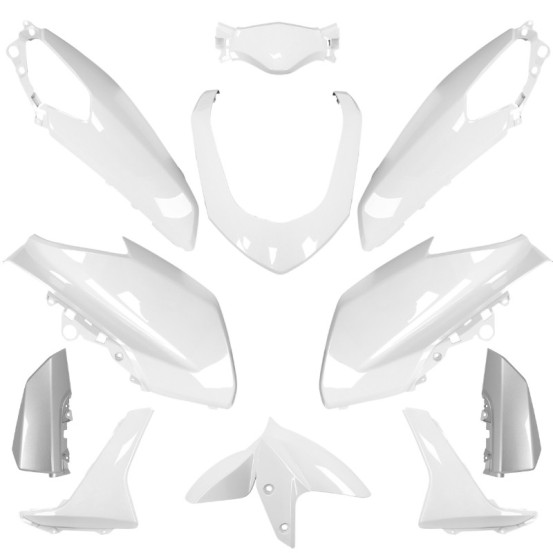 Kit carénages maxiscooter Yamaha 125 N-Max 2015-2020 Blanc brillant