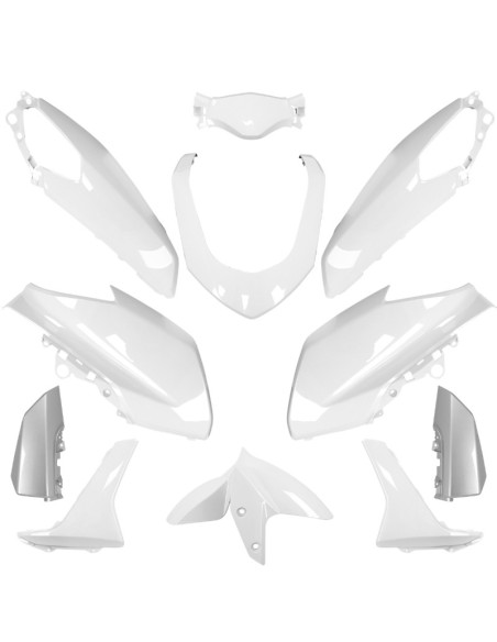 Kit carénages maxiscooter Yamaha 125 N-Max 2015-2020 Blanc brillant