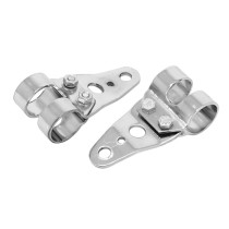 Supports de phare MBK / Motobécane 51 / Peugeot 103 Chromé (diam. 26 / 28mm)