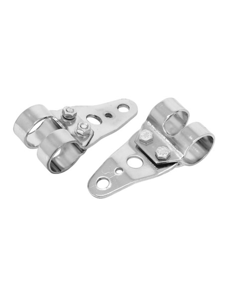 Supports de phare MBK / Motobécane 51 / Peugeot 103 Chromé (diam. 26 / 28mm)