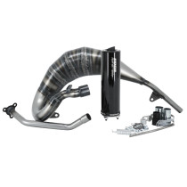 Pot d'échappement Voca Cross Rookie Beta 50 RR 2021-2024 (passage haut - silencieux Aluminium Noir)