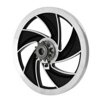 Poulie aluminium Ellipse Peugeot MBK / Motobécane 51 / 103 SP / MVL Noir (pignon 11 dents)