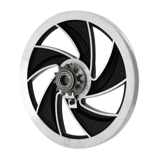 Poulie aluminium Ellipse Peugeot MBK / Motobécane 51 / 103 SP / MVL Noir (pignon 11 dents)