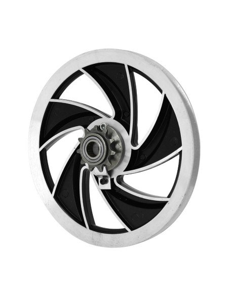 Poulie aluminium Ellipse Peugeot MBK / Motobécane 51 / 103 SP / MVL Noir (pignon 11 dents)