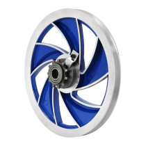 Poulie aluminium Ellipse Peugeot MBK / Motobécane 51 / 103 SP / MVL Bleu (pignon 11 dents)