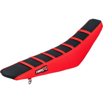 Housse de selle CrossX avec bandes Gas Gas EC-ECF 2012-2017 Noir-Rouge-Rouge