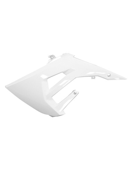 Carénage cache réservoir mécaboite Derbi 50 Senda X-Treme / Gilera 50 RCR / SMT 2018-2023 Blanc Brillant Gauche