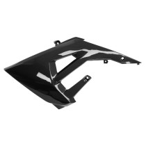 Carénage cache réservoir mécaboite Derbi 50 Senda X-Treme / Gilera 50 RCR / SMT 2018-2023 Noir Brillant Gauche