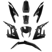 Kit carénages 50 à boite Derbi 50 Senda DRD / Gilera RCR / SMT après 2018 Noir brillant