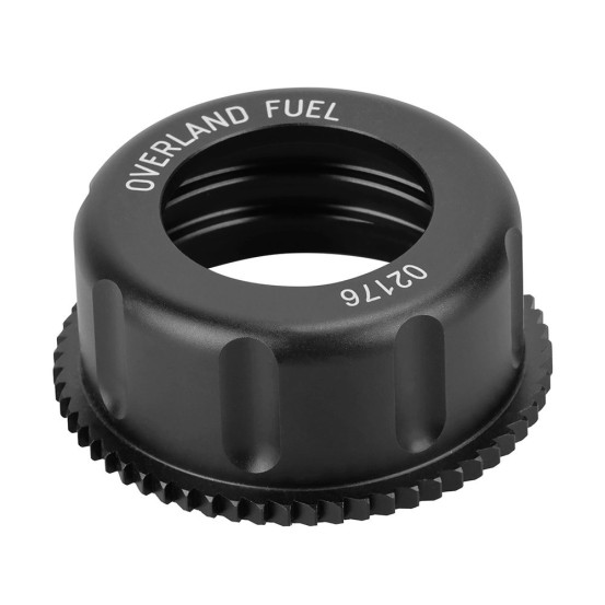 Écrou bouchon aluminium bidon OVERLAND FUEL Noir