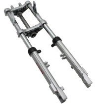 Fourche EBR hydraulique Peugeot 103 / MBK / Motobécane 51 Aluminium Argenté