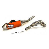Ligne complète inox alu Orange HGS KTM 250 SX F 2023 - 2024 HUSQVARNA 250 FC 2023 - 2024