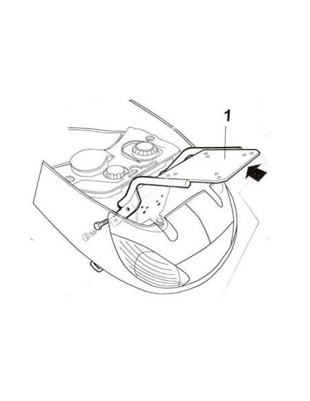 Support Top Case SHAD Top Master Peugeot Vivacity 50 / 125 1999-2007