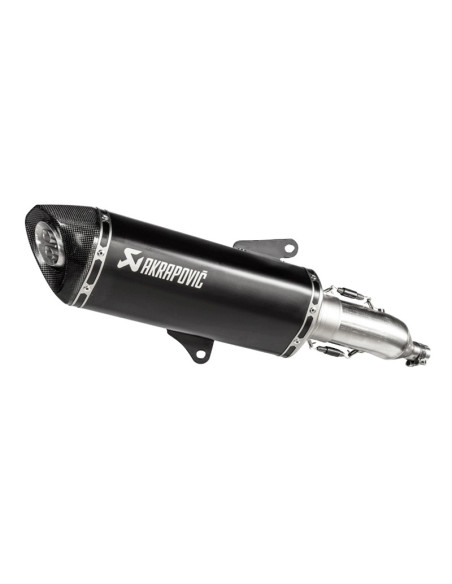 Silencieux AKRAPOVIC Inox noir HONDA 350 Forza 2021-2022
