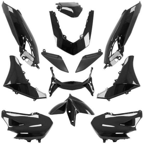 Kit carénages maxiscooter Yamaha 125 N-Max 2021-2023 Noir brillant