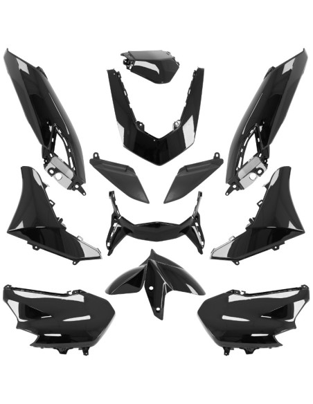 Kit carénages maxiscooter Yamaha 125 N-Max 2021-2023 Noir brillant