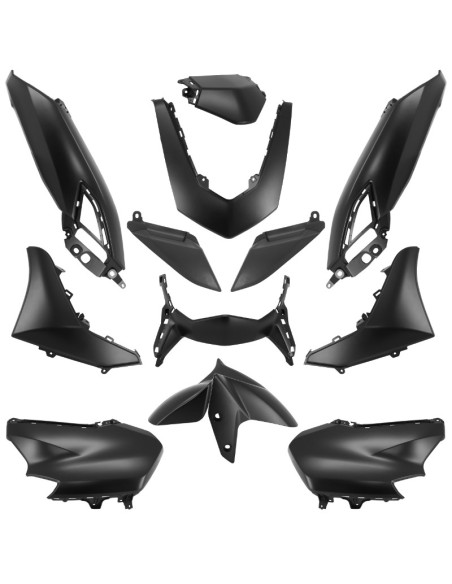 Kit carénages maxiscooter Yamaha 125 N-Max 2021-2023 Noir mat